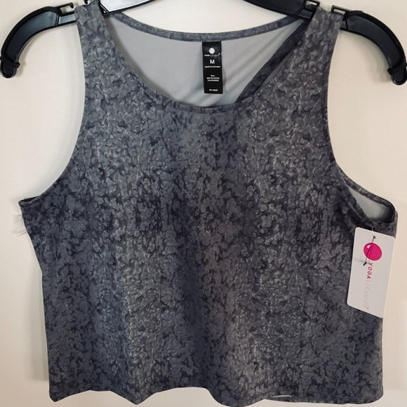 YOGALICIOUS Women's "Water Droplet" Cropped Sport Top NWT Size M - Picture 1 of 6
